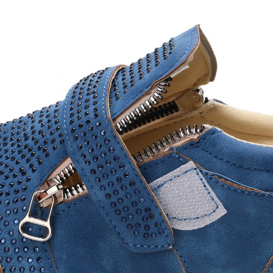 Women Mesh Hook Loop Zipper Wedges Casual Sneakers Women Mesh Hook Loop Zipper Wedges Casual Sneakers