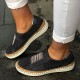 Women Casual Hollow Out Breathable Slip On Flats Women Casual Hollow Out Breathable Slip On Flats
