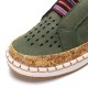 Women Casual Hollow Out Breathable Slip On Flats Women Casual Hollow Out Breathable Slip On Flats