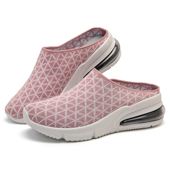 Women Athletic Light Knitted Backless Platform Sneakers Women Athletic Light Knitted Backless Platform Sneakers