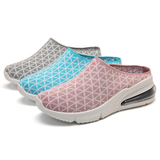 Women Athletic Light Knitted Backless Platform Sneakers Women Athletic Light Knitted Backless Platform Sneakers