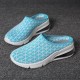 Women Athletic Light Knitted Backless Platform Sneakers Women Athletic Light Knitted Backless Platform Sneakers