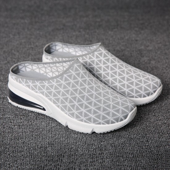 Women Athletic Light Knitted Backless Platform Sneakers Women Athletic Light Knitted Backless Platform Sneakers