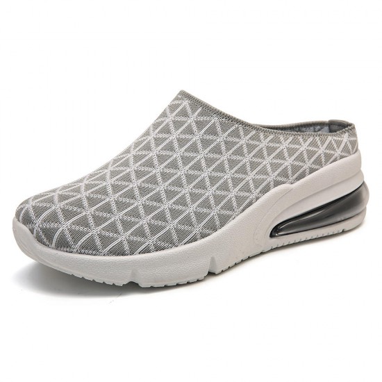 Women Athletic Light Knitted Backless Platform Sneakers Women Athletic Light Knitted Backless Platform Sneakers