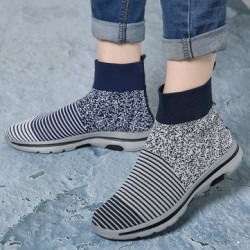 Women Soft Light Mesh Breathable High Top Sneakers