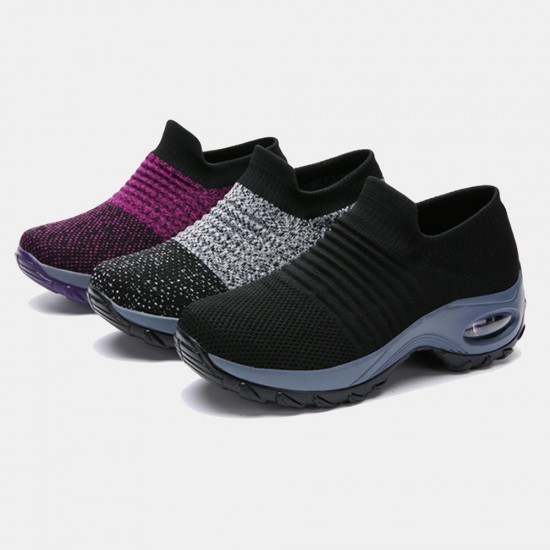 Women Outdoor Breathable Sock Mesh Rocking Sneakers Women Outdoor Breathable Sock Mesh Rocking Sneakers
