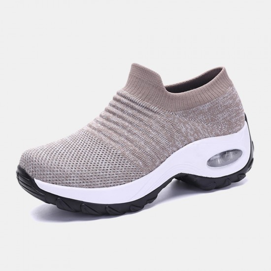 Women Outdoor Breathable Sock Mesh Rocking Sneakers Women Outdoor Breathable Sock Mesh Rocking Sneakers