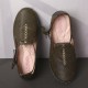 Pure Color Casual Comfy Walking Leather Loafers Pure Color Casual Comfy Walking Leather Loafers