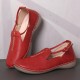 Pure Color Casual Comfy Walking Leather Loafers Pure Color Casual Comfy Walking Leather Loafers