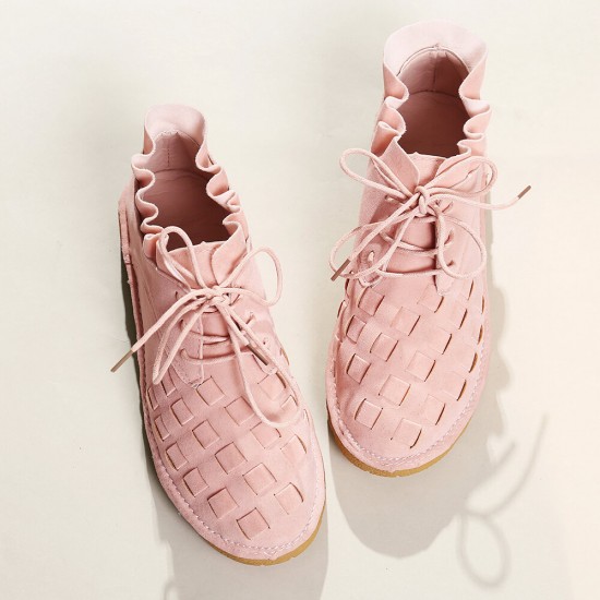 Women Large Size Braided Comfy Solid Casual Flats Women Large Size Braided Comfy Solid Casual Flats