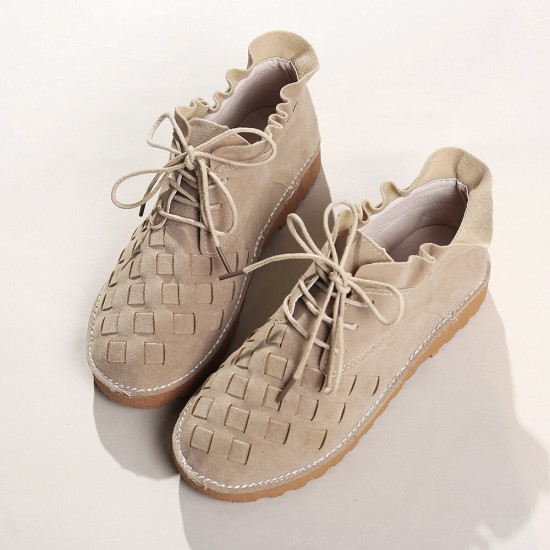 Women Large Size Braided Comfy Solid Casual Flats Women Large Size Braided Comfy Solid Casual Flats