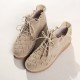Women Large Size Braided Comfy Solid Casual Flats Women Large Size Braided Comfy Solid Casual Flats
