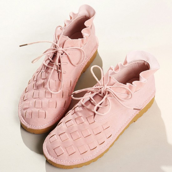 Women Large Size Braided Comfy Solid Casual Flats Women Large Size Braided Comfy Solid Casual Flats