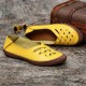 Women Genuine Leather Breathable Plus Size Hollow Spring Casual Flats Loafers Women Genuine Leather Breathable Plus Size Hollow Spring Casual Flats Loafers