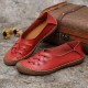 Women Genuine Leather Breathable Plus Size Hollow Spring Casual Flats Loafers Women Genuine Leather Breathable Plus Size Hollow Spring Casual Flats Loafers