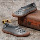 Women Genuine Leather Breathable Plus Size Hollow Spring Casual Flats Loafers Women Genuine Leather Breathable Plus Size Hollow Spring Casual Flats Loafers