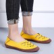 Women Genuine Leather Breathable Plus Size Hollow Spring Casual Flats Loafers Women Genuine Leather Breathable Plus Size Hollow Spring Casual Flats Loafers
