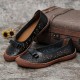 Women Plus Size Genuine Leather Breathable Hollow Out Slip On Casual Flats Loafers Women Plus Size Genuine Leather Breathable Hollow Out Slip On Casual Flats Loafers