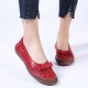 Women Plus Size Genuine Leather Breathable Hollow Out Slip On Casual Flats Loafers Women Plus Size Genuine Leather Breathable Hollow Out Slip On Casual Flats Loafers