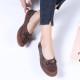 Women Plus Size Genuine Leather Breathable Hollow Out Slip On Casual Flats Loafers Women Plus Size Genuine Leather Breathable Hollow Out Slip On Casual Flats Loafers