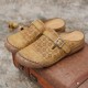 LOSTISY Women Hollow Out Breathable Backless Comfy Slip On Summer Casual Sandals LOSTISY Women Hollow Out Breathable Backless Comfy Slip On Summer Casual Sandals