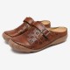 LOSTISY Women Hollow Out Breathable Backless Comfy Slip On Summer Casual Sandals LOSTISY Women Hollow Out Breathable Backless Comfy Slip On Summer Casual Sandals