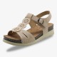 Women Hollow Out Breathable Open Toe Buckle Casual Summer Wedge Sandals Women Hollow Out Breathable Open Toe Buckle Casual Summer Wedge Sandals