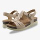 Women Hollow Out Breathable Open Toe Buckle Casual Summer Wedge Sandals Women Hollow Out Breathable Open Toe Buckle Casual Summer Wedge Sandals