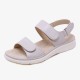 Women Soft Sole Hook Loop Solid Color Comfy Summer Beach Flat Sandals Women Soft Sole Hook Loop Solid Color Comfy Summer Beach Flat Sandals