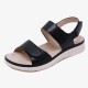 Women Soft Sole Hook Loop Solid Color Comfy Summer Beach Flat Sandals Women Soft Sole Hook Loop Solid Color Comfy Summer Beach Flat Sandals