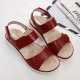 Women Soft Sole Hook Loop Solid Color Comfy Summer Beach Flat Sandals Women Soft Sole Hook Loop Solid Color Comfy Summer Beach Flat Sandals