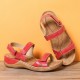 Women Adjustable Hook Loop Soft Sole Large Size Open Toe Casual Daily Summer Beach Wedge Sandals Women Adjustable Hook Loop Soft Sole Large Size Open Toe Casual Daily Summer Beach Wedge Sandals