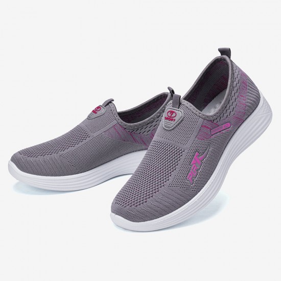 Women Casual Breathable Mesh Slip-on Walking Sneakers Women Casual Breathable Mesh Slip-on Walking Sneakers