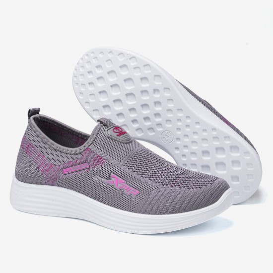 Women Casual Breathable Mesh Slip-on Walking Sneakers Women Casual Breathable Mesh Slip-on Walking Sneakers