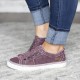 Women Buttonhole Decor Comfy Wearable Sports Casual Canvas Flats Women Buttonhole Decor Comfy Wearable Sports Casual Canvas Flats