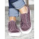Women Buttonhole Decor Comfy Wearable Sports Casual Canvas Flats Women Buttonhole Decor Comfy Wearable Sports Casual Canvas Flats