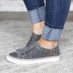 Women Buttonhole Decor Comfy Wearable Sports Casual Canvas Flats Women Buttonhole Decor Comfy Wearable Sports Casual Canvas Flats