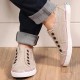 Women Buttonhole Decor Comfy Wearable Sports Casual Canvas Flats Women Buttonhole Decor Comfy Wearable Sports Casual Canvas Flats