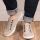 Women Buttonhole Decor Comfy Wearable Sports Casual Canvas Flats Women Buttonhole Decor Comfy Wearable Sports Casual Canvas Flats