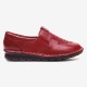 SOCOFY Folkways Embroidered Floral Cowhide Soft Sole Slip On Flat Leather Shoes SOCOFY Folkways Embroidered Floral Cowhide Soft Sole Slip On Flat Leather Shoes