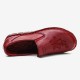 SOCOFY Folkways Embroidered Floral Cowhide Soft Sole Slip On Flat Leather Shoes SOCOFY Folkways Embroidered Floral Cowhide Soft Sole Slip On Flat Leather Shoes
