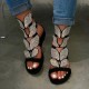 Women Rhinestone Butterfly Open Toe Fashion Party Flat Sandals Women Rhinestone Butterfly Open Toe Fashion Party Flat Sandals