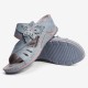 LOSTISY Women Flower Decoration Slip On Hollow Out Soft Casual Wedge Sandals LOSTISY Women Flower Decoration Slip On Hollow Out Soft Casual Wedge Sandals