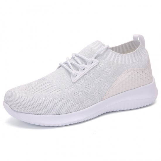 Women Casual Breathable Knitted Lightweight Non-slip Sneakers Women Casual Breathable Knitted Lightweight Non-slip Sneakers