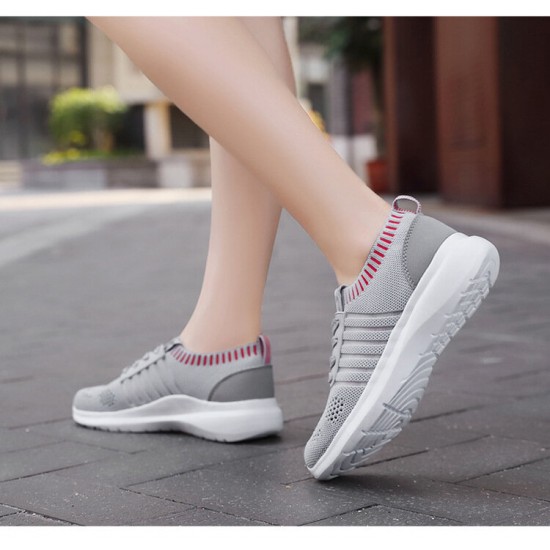 Women Casual Breathable Knitted Lightweight Running Sneakers Women Casual Breathable Knitted Lightweight Running Sneakers