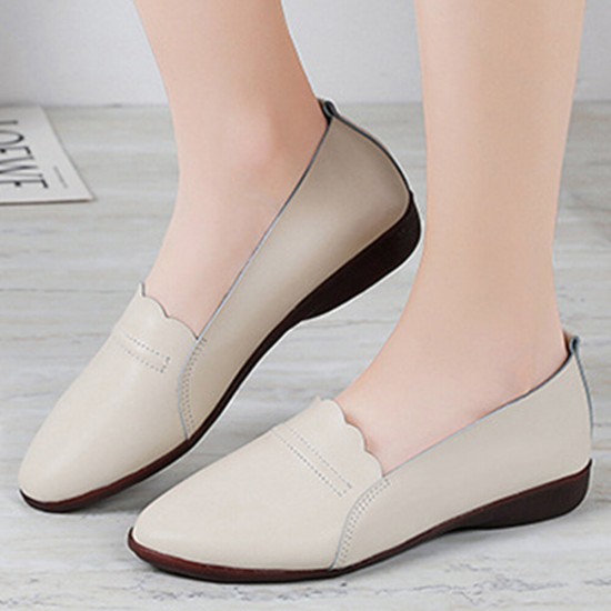 Women Lace Trim Comfy Soft Sole Casual Slip On Flats Loafers Women Lace Trim Comfy Soft Sole Casual Slip On Flats Loafers