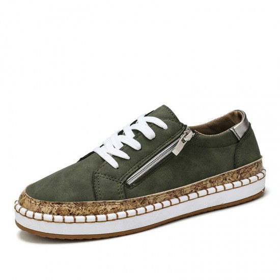 Women Folkways Printing Comfy Non Slip Casual Chunky Flats Shoes Women Folkways Printing Comfy Non Slip Casual Chunky Flats Shoes