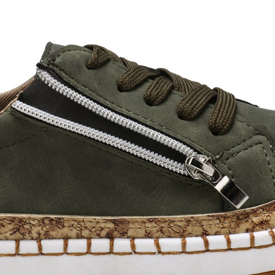 Women Folkways Printing Comfy Non Slip Casual Chunky Flats Shoes Women Folkways Printing Comfy Non Slip Casual Chunky Flats Shoes