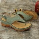 LOSTISY Women Embroidery Clip Toe Elastic Band Comfy Casual Summer Wedge Sandals LOSTISY Women Embroidery Clip Toe Elastic Band Comfy Casual Summer Wedge Sandals