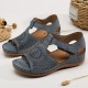 LOSTISY Women Open Toe Cutout Breathable Adjustable Strap Lightweight Casual Daily Wedge Sandals LOSTISY Women Open Toe Cutout Breathable Adjustable Strap Lightweight Casual Daily Wedge Sandals